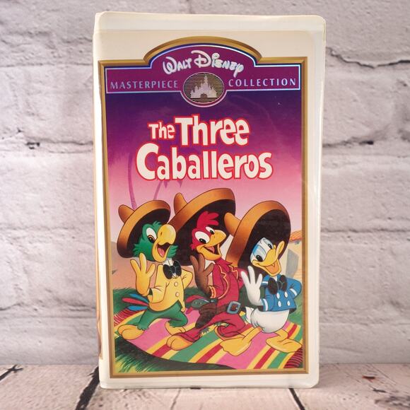 Walt Disney Collection The Three Caballeros Vintage VHS Movie Clamshell Case - Picture 1 of 8